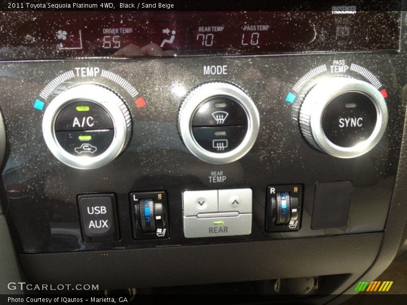 Black / Sand Beige 2011 Toyota Sequoia Platinum 4WD