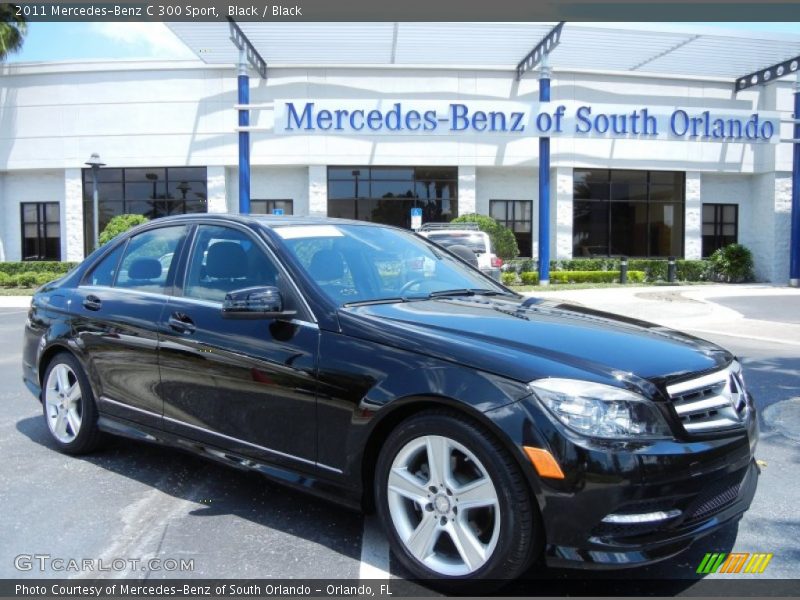 Black / Black 2011 Mercedes-Benz C 300 Sport