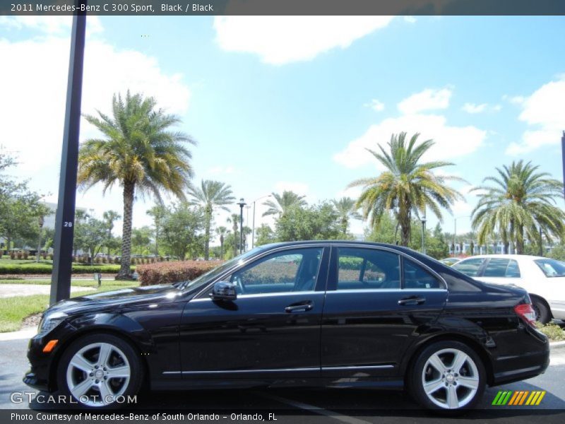 Black / Black 2011 Mercedes-Benz C 300 Sport