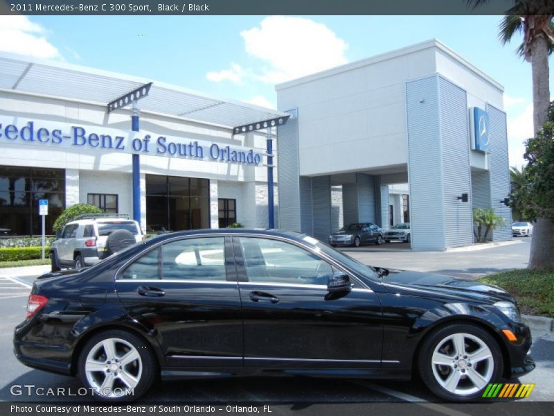 Black / Black 2011 Mercedes-Benz C 300 Sport