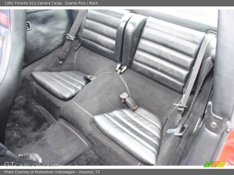 Rear Seat of 1982 911 Carrera Targa