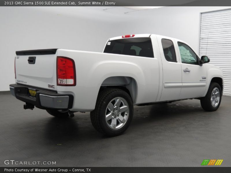Summit White / Ebony 2013 GMC Sierra 1500 SLE Extended Cab