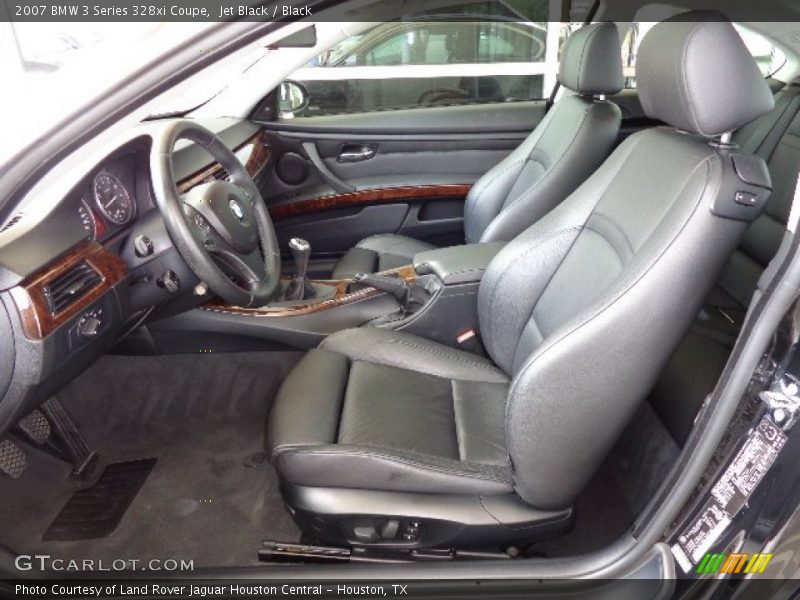  2007 3 Series 328xi Coupe Black Interior