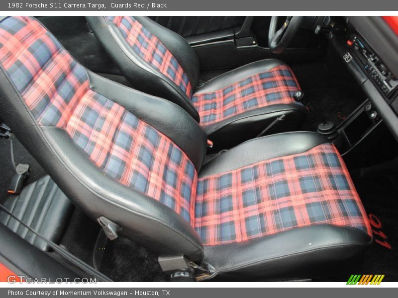 Front Seat of 1982 911 Carrera Targa