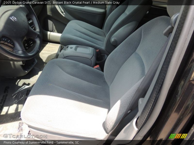 Brilliant Black Crystal Pearl / Medium Slate Gray 2005 Dodge Grand Caravan SXT