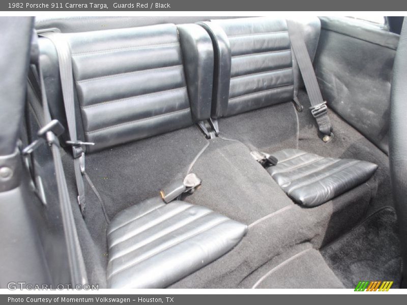 Rear Seat of 1982 911 Carrera Targa