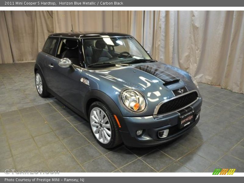 Horizon Blue Metallic / Carbon Black 2011 Mini Cooper S Hardtop