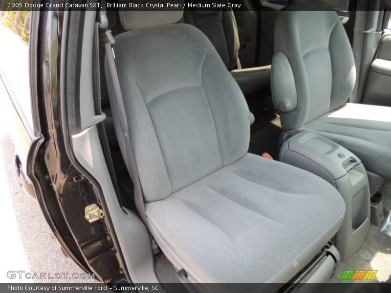 Brilliant Black Crystal Pearl / Medium Slate Gray 2005 Dodge Grand Caravan SXT