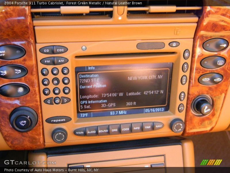 Controls of 2004 911 Turbo Cabriolet