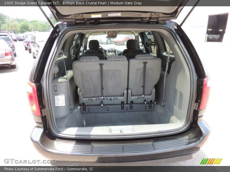 Brilliant Black Crystal Pearl / Medium Slate Gray 2005 Dodge Grand Caravan SXT