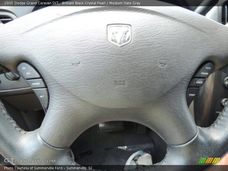Brilliant Black Crystal Pearl / Medium Slate Gray 2005 Dodge Grand Caravan SXT