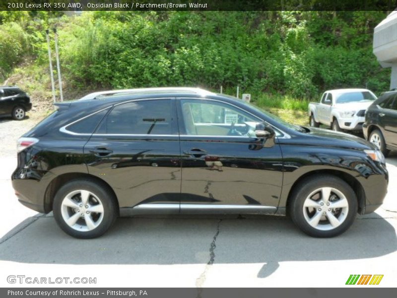 Obsidian Black / Parchment/Brown Walnut 2010 Lexus RX 350 AWD
