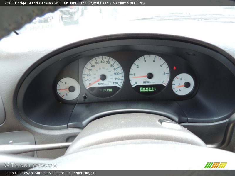 Brilliant Black Crystal Pearl / Medium Slate Gray 2005 Dodge Grand Caravan SXT