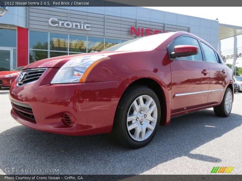 Red Brick / Charcoal 2012 Nissan Sentra 2.0 S