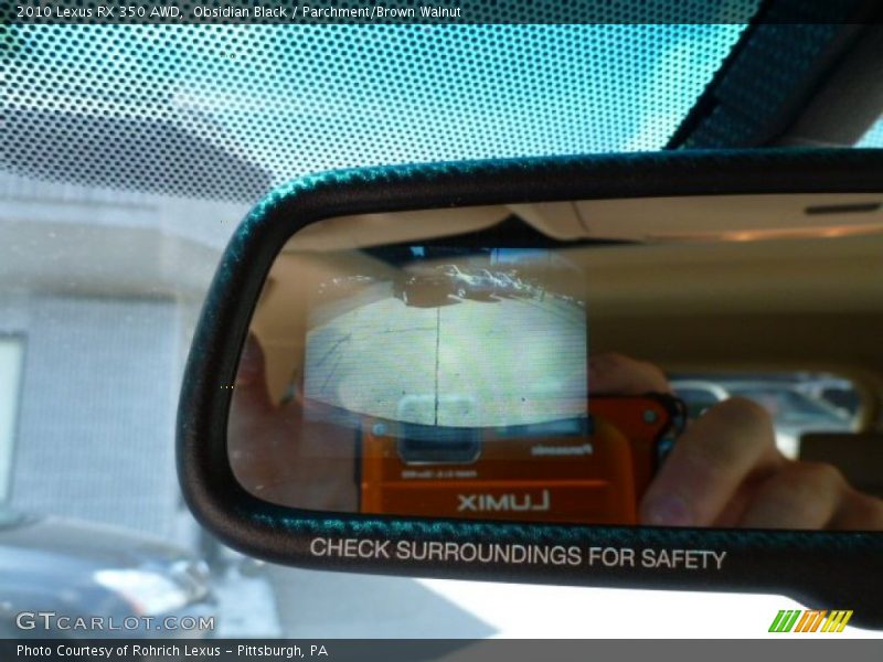 Obsidian Black / Parchment/Brown Walnut 2010 Lexus RX 350 AWD