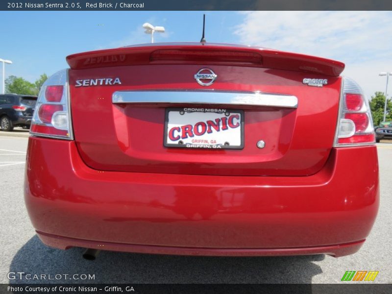 Red Brick / Charcoal 2012 Nissan Sentra 2.0 S