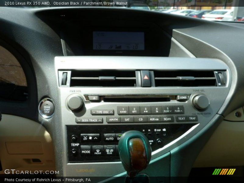 Obsidian Black / Parchment/Brown Walnut 2010 Lexus RX 350 AWD