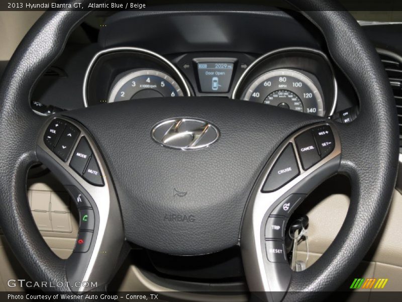 Atlantic Blue / Beige 2013 Hyundai Elantra GT