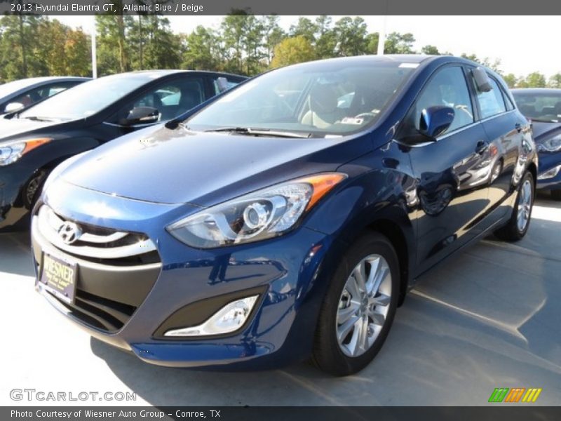 Atlantic Blue / Beige 2013 Hyundai Elantra GT