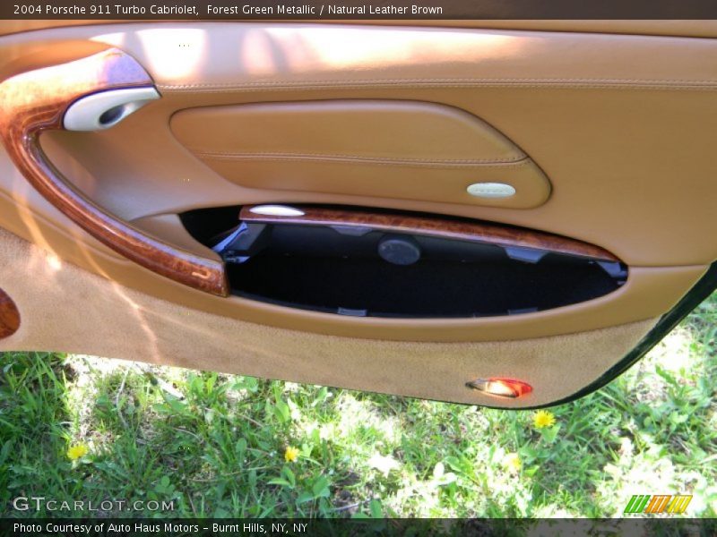 Forest Green Metallic / Natural Leather Brown 2004 Porsche 911 Turbo Cabriolet