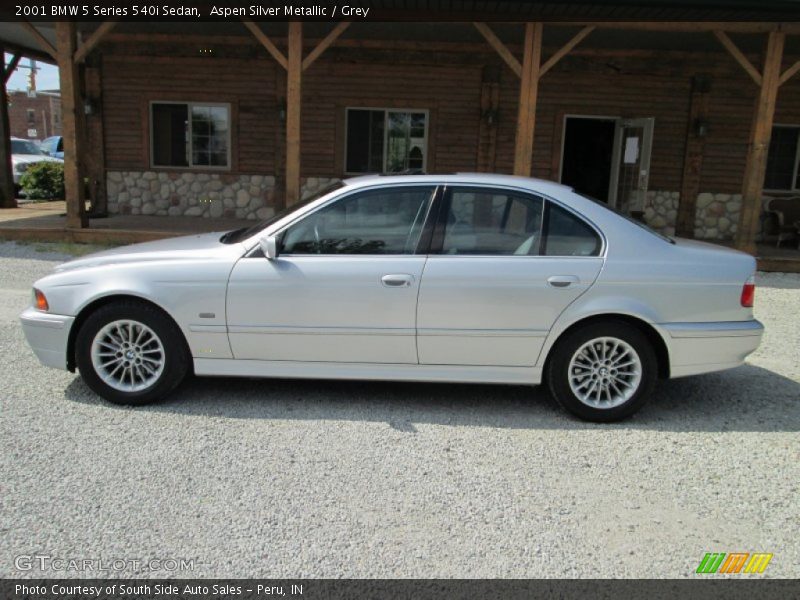 Aspen Silver Metallic / Grey 2001 BMW 5 Series 540i Sedan