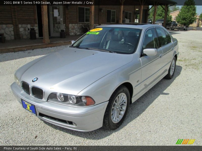Aspen Silver Metallic / Grey 2001 BMW 5 Series 540i Sedan