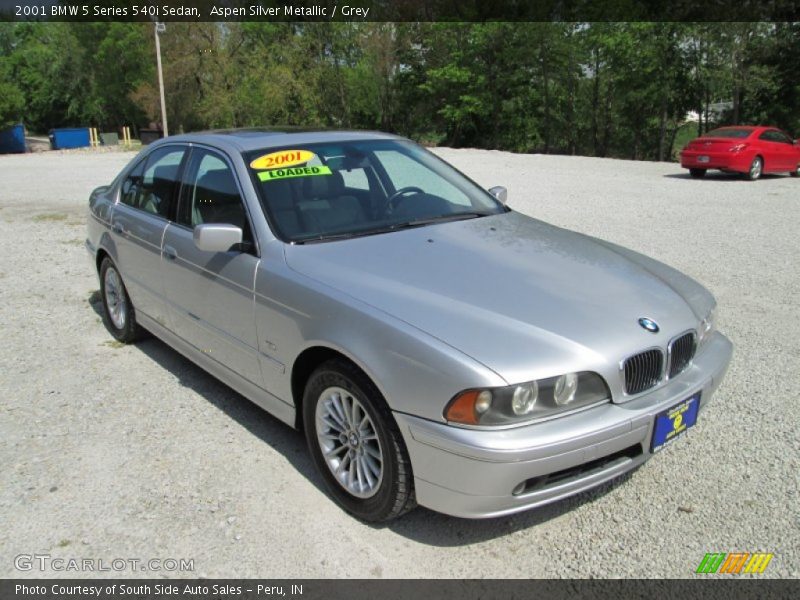 Aspen Silver Metallic / Grey 2001 BMW 5 Series 540i Sedan