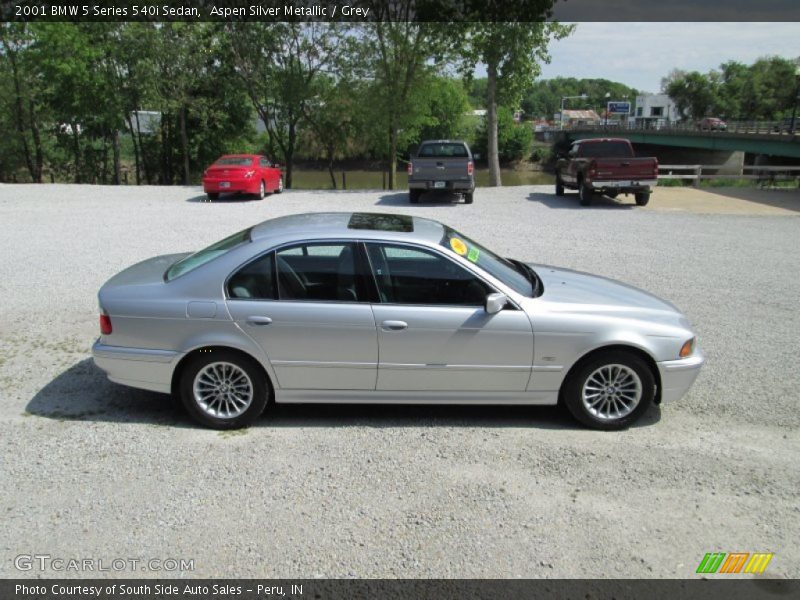Aspen Silver Metallic / Grey 2001 BMW 5 Series 540i Sedan