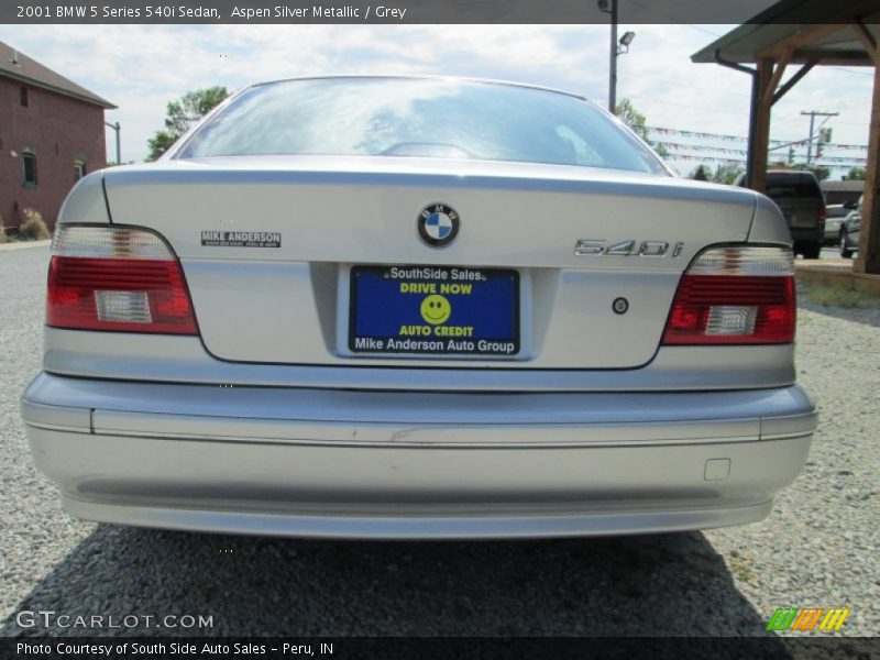 Aspen Silver Metallic / Grey 2001 BMW 5 Series 540i Sedan