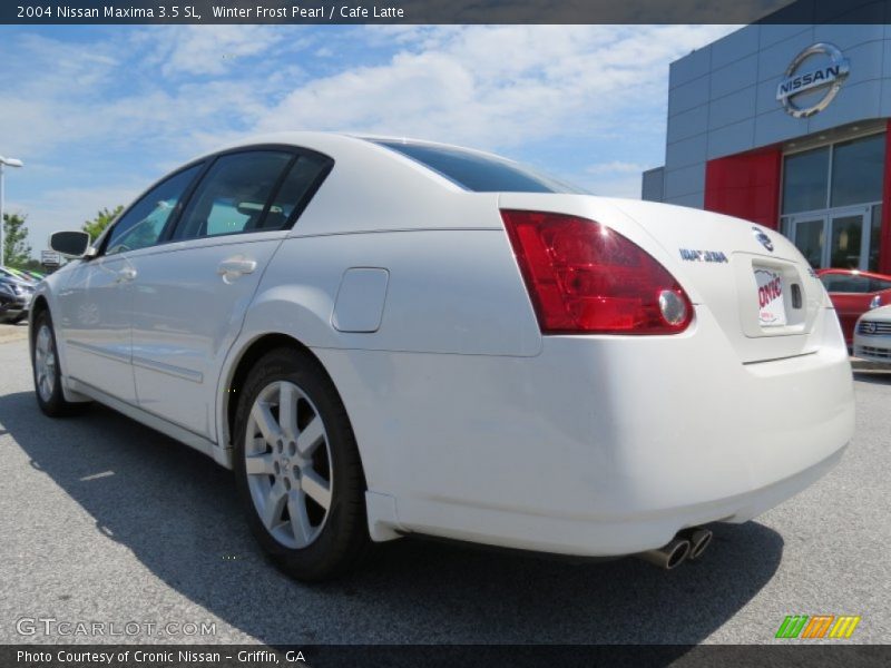 Winter Frost Pearl / Cafe Latte 2004 Nissan Maxima 3.5 SL