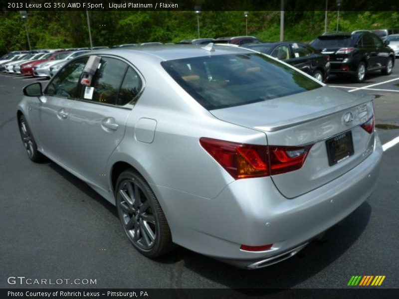 Liquid Platinum / Flaxen 2013 Lexus GS 350 AWD F Sport