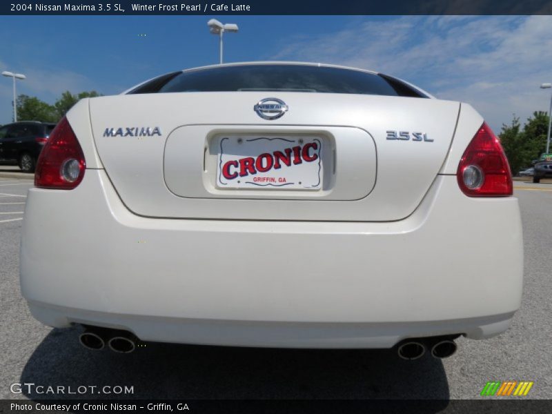 Winter Frost Pearl / Cafe Latte 2004 Nissan Maxima 3.5 SL