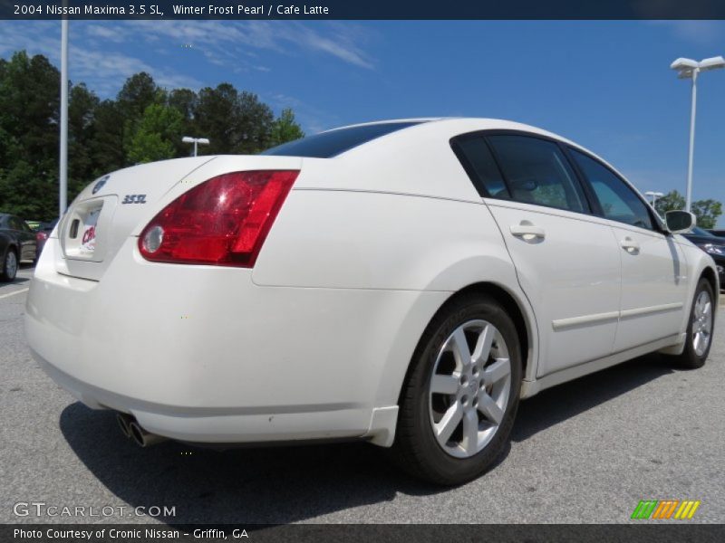 Winter Frost Pearl / Cafe Latte 2004 Nissan Maxima 3.5 SL