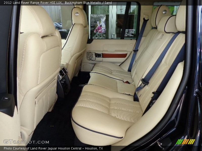 Rear Seat of 2012 Range Rover HSE LUX