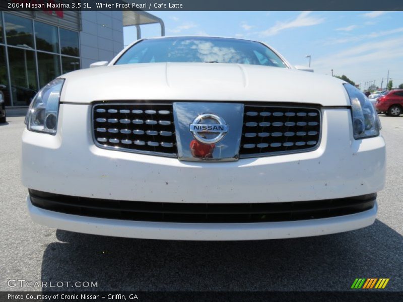 Winter Frost Pearl / Cafe Latte 2004 Nissan Maxima 3.5 SL