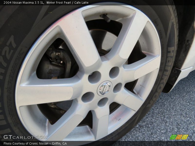 Winter Frost Pearl / Cafe Latte 2004 Nissan Maxima 3.5 SL