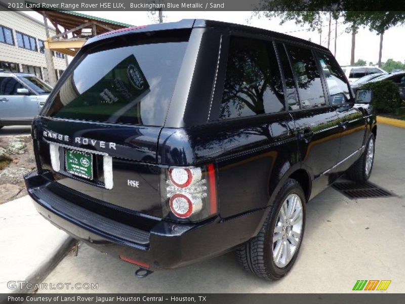 Buckingham Blue Metallic / Sand 2012 Land Rover Range Rover HSE LUX