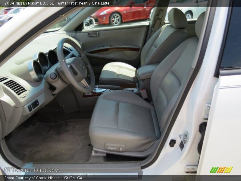 Winter Frost Pearl / Cafe Latte 2004 Nissan Maxima 3.5 SL