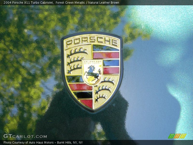 Forest Green Metallic / Natural Leather Brown 2004 Porsche 911 Turbo Cabriolet
