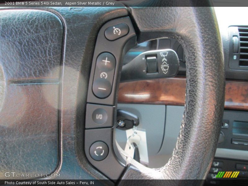 Aspen Silver Metallic / Grey 2001 BMW 5 Series 540i Sedan