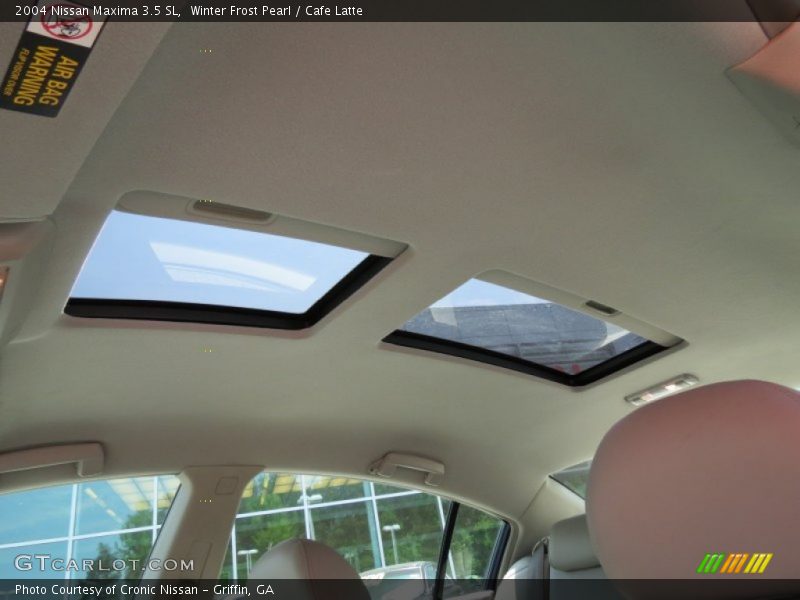 Winter Frost Pearl / Cafe Latte 2004 Nissan Maxima 3.5 SL