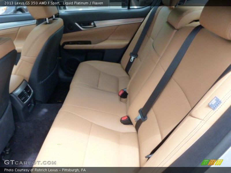 Rear Seat of 2013 GS 350 AWD F Sport