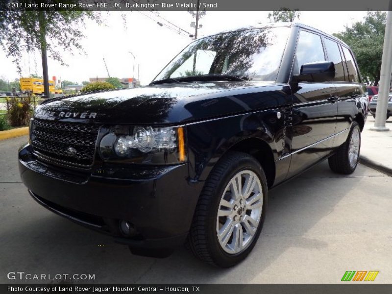 Buckingham Blue Metallic / Sand 2012 Land Rover Range Rover HSE LUX