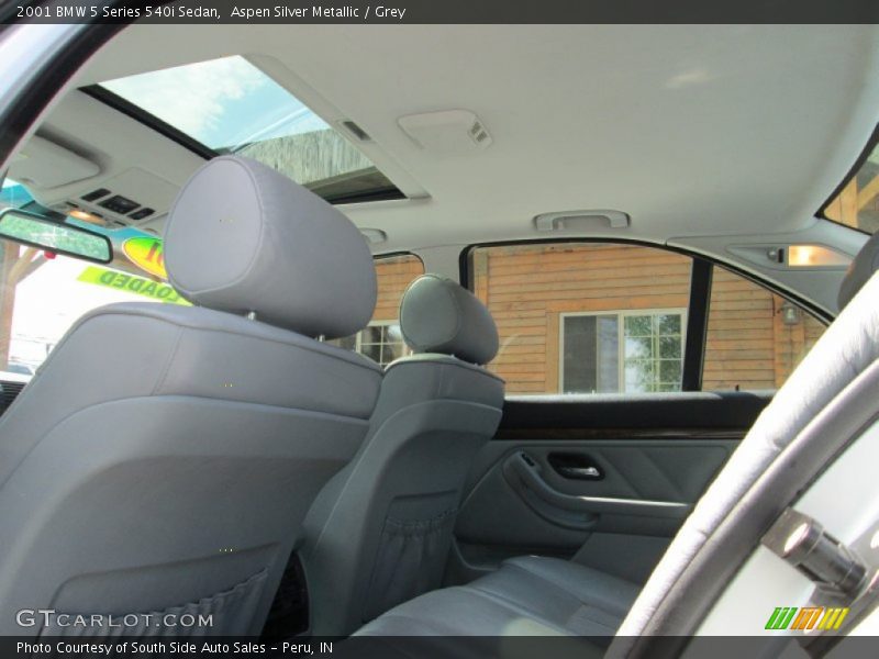 Aspen Silver Metallic / Grey 2001 BMW 5 Series 540i Sedan