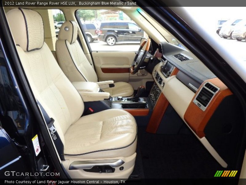 Buckingham Blue Metallic / Sand 2012 Land Rover Range Rover HSE LUX
