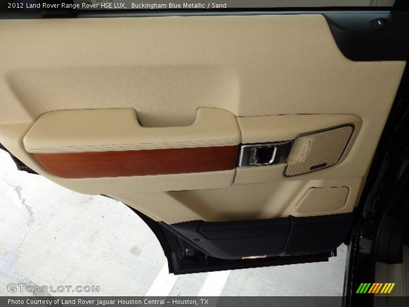 Buckingham Blue Metallic / Sand 2012 Land Rover Range Rover HSE LUX