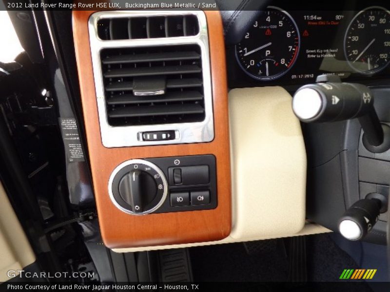 Controls of 2012 Range Rover HSE LUX