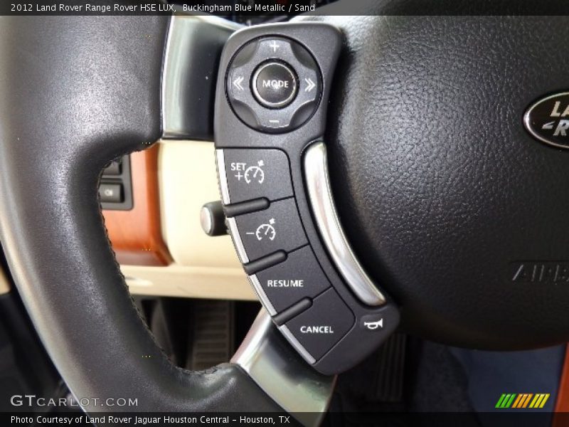Controls of 2012 Range Rover HSE LUX