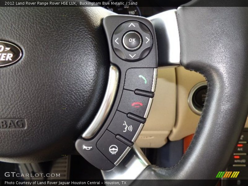 Controls of 2012 Range Rover HSE LUX