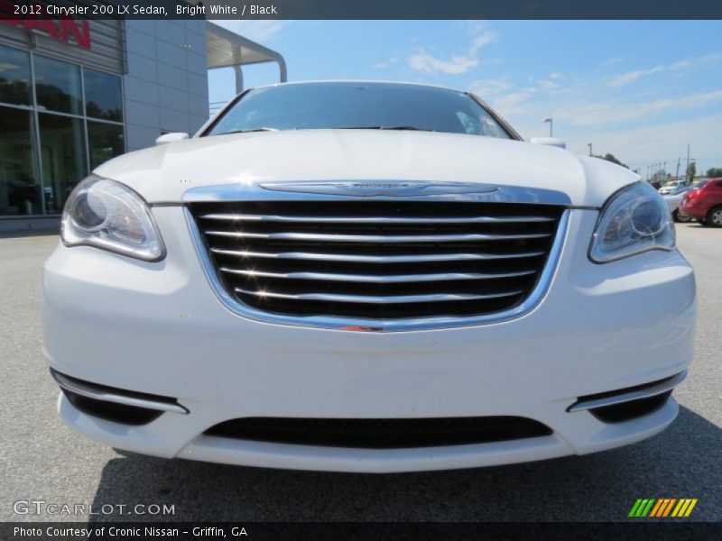 Bright White / Black 2012 Chrysler 200 LX Sedan